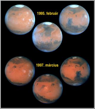 Mars 1995-1997 by HST | A HST felvétele a Marsról 1995-1997