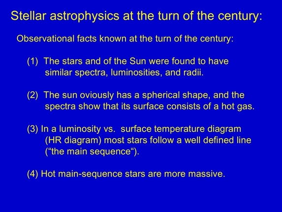 Immo Appenzeller: Astrophysics at the turn from the 19th to the 20th century