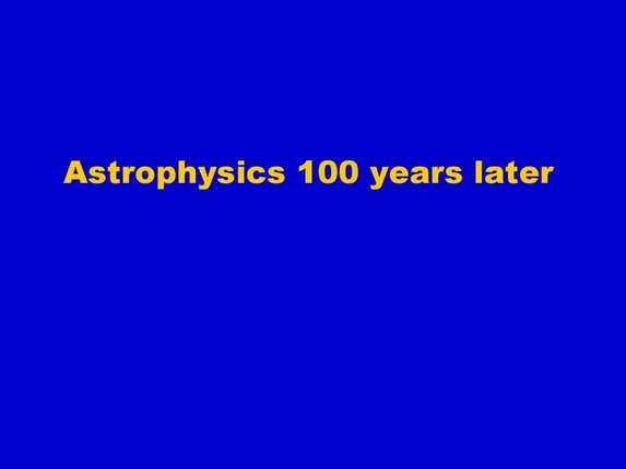 Immo Appenzeller: Astrophysics at the turn from the 19th to the 20th century