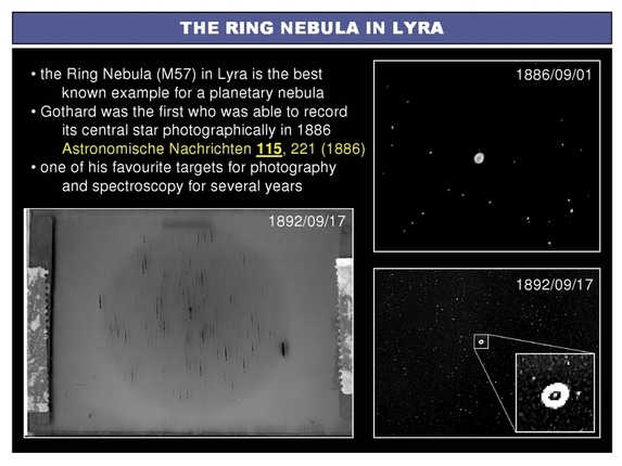 József Kovács: Gothard's investigations on spectra of novae and gaseuos nebulae