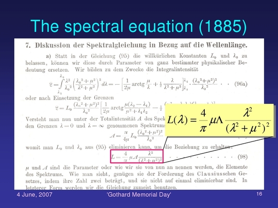 Lajos Balázs: Theoretical spectralanalysis at the end of 19th century