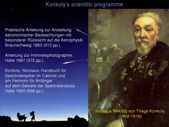 Gudrun Wolfschmidt: Gothard and Konkoly - National and international network of science