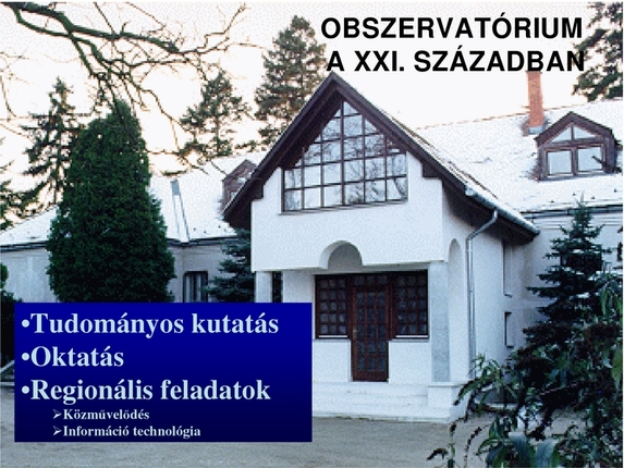 Dr. Jankovics István (ELTE Gothard Asztrofizikai Obszervatórium): 125 éves a Herényi Obszervatórium