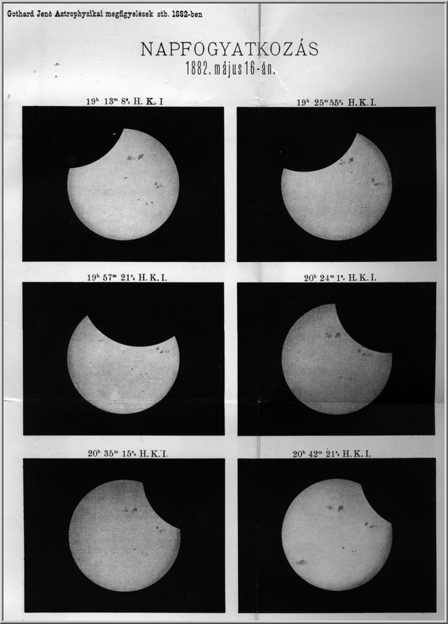 PARTIAL SOLAR ECLIPSE IN 1882